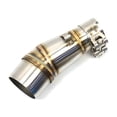 thumbnail image 3 of Labymos Motorcycle Exhaust Mid-Pipe Stainless Steel Slip On Middle Pipe Link Pipe Adapter Connector, 3 of 6