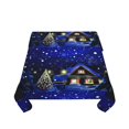 thumbnail image 5 of Wukai Christmas Night Waterproof Tablecloth for Kitchen Dining, Fits Square Tables for 2-4 Seats -60"x60", 5 of 7