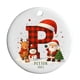 thumbnail image 2 of Adornos navideños con letras del alfabeto | 26 colgantes decorativos | Decoración navideña personalizada para hacer tú mismo, 2 of 6