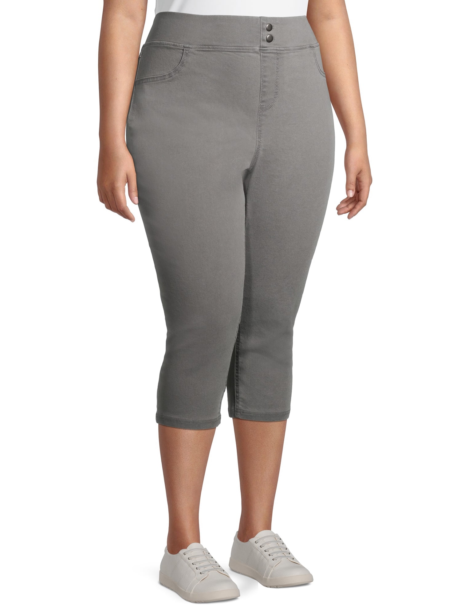 Walmart plus size capri best sale jeggings