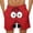 Red#045, variant on Lcziwo Mens Summer Beach Shorts Cute Face Print Board Bathing Suit Drawstring Elastic Waist Quick Dry Swim Trunks Orange,XL