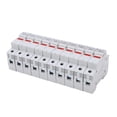 thumbnail image 2 of Fuse Holder, Fuse Holder Base High  32A 500-690V Easy Installation Flame Retardant With LED Indicator For Circuit Protection For Power Distribution 1P,2P,3P, 2 of 8