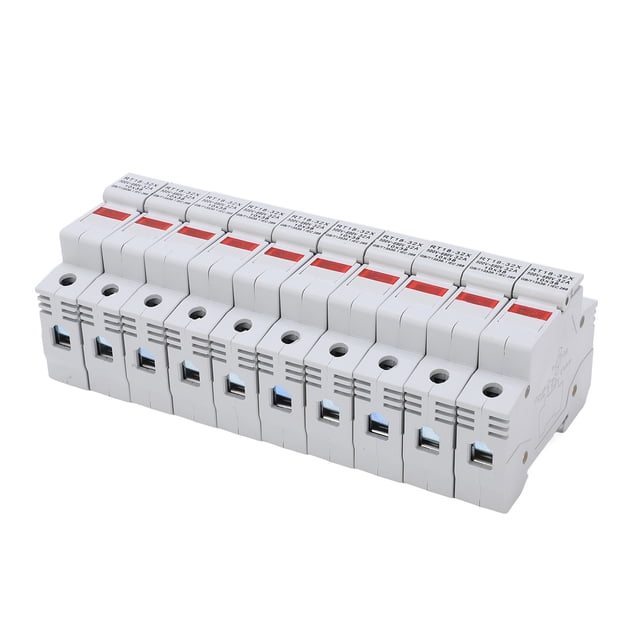 Fuse Holder Base, Long Lasting Use Fuse Holder Easy Installation Flame Retardant For Circuit Protection For Power Distribution 1P,2P,3P