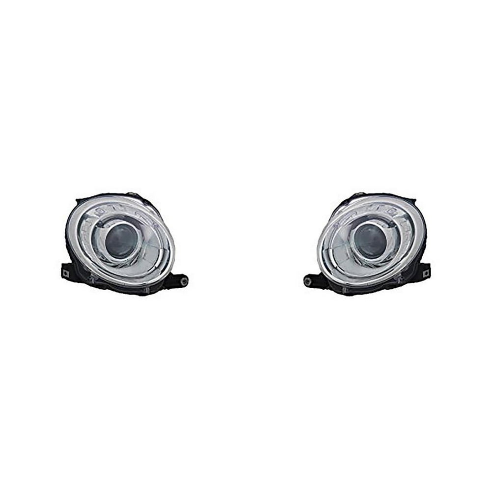 For Fiat 500 Hatchback / 500C Convertible 1216 Headlight Assembly Pair