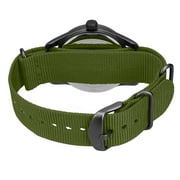Bomieux Watches for Men Military Sport Watch with Nylon Strap Stylish Luminous Analog Quartz Watch Gift for Men