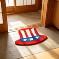 thumbnail image 5 of American Flag Stars Bathroom Rugs, 16" x 24" Soft and Absorbent Tufted 4th of July Rug Non Slip Washable, Patriotic Bathroom Decor Bath Mat Holiday Decorations,C, 5 of 7