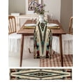 thumbnail image 6 of Boho Red Teal Brown Table Runner Southwestern Vintage Geometric Tablerunners 13 x 70 Inch, Table Decorations Tabletop Scarf for Summer Gathering Holiday Farmhouse Kitchen Dining Decor, 6 of 6