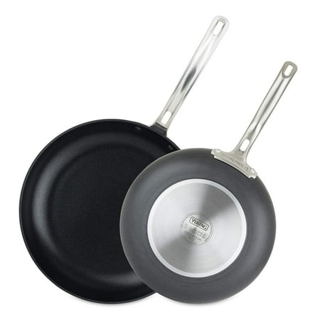 Viking 40051-1182-1012 Hard Anodized Nonstick Fry Pan Set, 10 Inch and 12 Inch, Gray