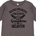 thumbnail image 4 of Inktastic Handpicked for Earth By My Grandma in Heaven Angel Wings Boys or Girls Long Sleeve Toddler T-Shirt, 4 of 5