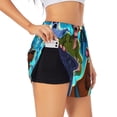 thumbnail image 3 of Lsque Scooby-Doo Printed Women's Running Shorts with Liner Pockets,Elastic Quick Dry Workout Athletic Gym Yoga Shorts,Womens High Waist Shorts-X-Large, 3 of 9