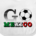 thumbnail image 4 of Inktastic Go, Mexico- Soccer, Football Boys or Girls Baby Bib, 4 of 4