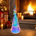 thumbnail image 5 of Vikakiooze Prismatic Iridescent Christmas Tree, RGB Lighting Effect Christmas Tree Christmas Holiday Decoration Holiday Gifts Christmas Holiday Scene Decoration, 5 of 7