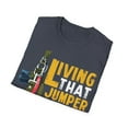 thumbnail image 4 of Living That Jumper Life Funny Novelty Unisex Softstyle T-Shirt, 4 of 4