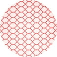 thumbnail image 1 of Ahgly Company Indoor Round Trellis Red Contemporary Area Rugs, 8' Round, 1 of 4