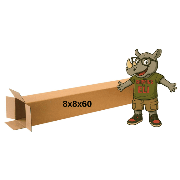 8x8x60 (200 lb strength) | SINGLE CARDBOARD BOX | TALL