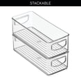 thumbnail image 4 of iDesign Plastic Stackable Pantry Bin with Handles, Set of 4, Clear, Made in USA, 4 of 7