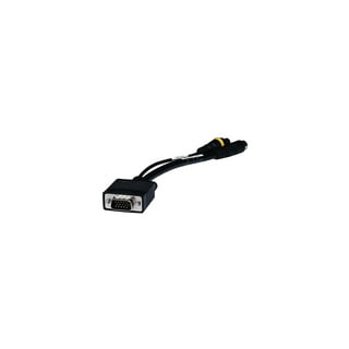 Monoprice Mini DisplayPort 1.2a / Thunderbolt to 4K HDMI, DVI, and VGA  Passive Adapter, Black 