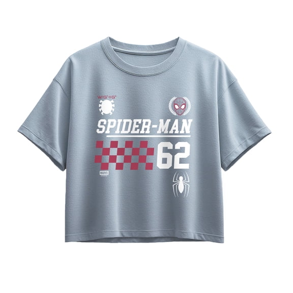 Spider-Man - Spidey Collegiate - Youth Girls Boxy T-Shirt