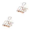 thumbnail image 1 of stanreset 1/2/3 20 Pieces Metal Paper Clip Anti-rust Unfading Solid Color Replacement Home Office File Examination Papers Clips Rose Gold 19mm 2PCS, 1 of 6