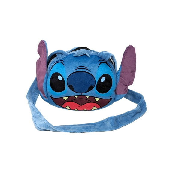 Disney Stitch Head Shaped Plush Shoulder Bag