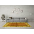thumbnail image 3 of Ahgly Company Machine Washable Indoor Rectangle Persian Yellow Traditional Area Rugs, 5' x 8', 3 of 4