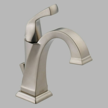 Delta Faucet 551-DST Dryden Single Hole Bathroom Faucet with Diamond Seal Technology - - Brilliance Stainless
