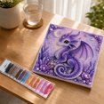 thumbnail image 4 of Fantasy Dragon Pearl Art DIY Kit for Adults,3D Diamond Painting Craft with Pearl Beads,Beginner Friendly Fantasy Wall Art and Home Decor,Purple, 4 of 8