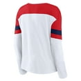 thumbnail image 3 of Women's Fanatics White/Red Washington Capitals Frozen Long Sleeve Notch Neck T-Shirt, 3 of 3