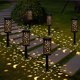 thumbnail image 1 of luces solares para jardín, iluminación solar impermeable para exteriores, luces LED solares para jardín, decoración para entrada, camino, patio, césped, paisaje, fiesta, Navidad [Transparente], 1 of 5