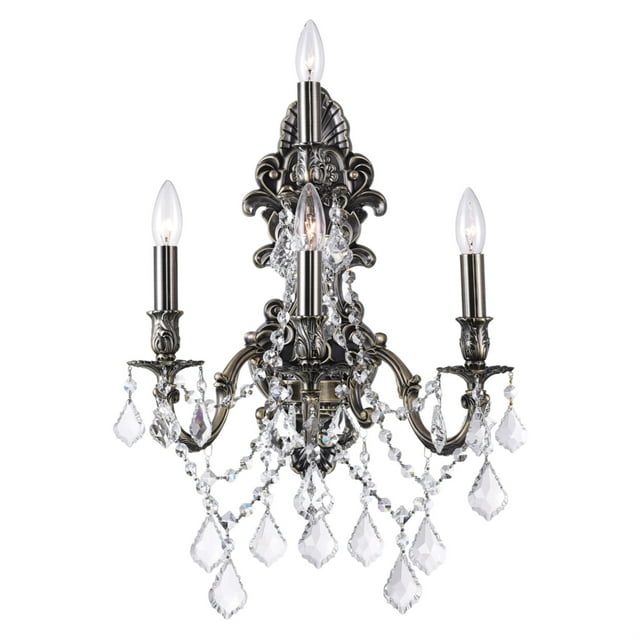 4 Light Wall Sconce with Antique Brass finish