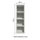 thumbnail image 2 of Mueble de Cocina Botellero Madesa 4 Niveles 20cm BB, 2 of 5