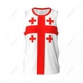 thumbnail image 3 of Georgia Flag Men Basketball Sports Jersey Running Fitness Multifunction Sleeveless tshirt Exclusive Custom Name Nunber, 3 of 9