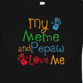thumbnail image 4 of Inktastic Meme and Pepaw Love Me Boys or Girls Baby T-Shirt, 4 of 5