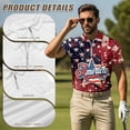thumbnail image 5 of Aplkyhs Matching Golf Shirts for Couple American 250th Anniversary Lightweight His and Hers Golf Shirts Matching Moisture Wicking Mens Golf Shirt Breathable Fabric Suitable for Tennis Enthusiasts, 5 of 6