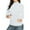 10# White, variant on Turtleneck Shirt Women-Ribbed Long Sleeve Tops Slim Fitted Base Layer Soft Stretch Purple S