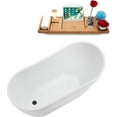 thumbnail image 2 of 55" Streamline NB5200BGM Soaking Freestanding Tub and Tray With Internal Drain in Brushed GunMetal, 2 of 7