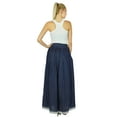 thumbnail image 4 of Bimba Long Flaired Cotton Tulip Skirt Maxi Lace Bogo Gyply Bottoms, 4 of 5