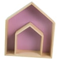 thumbnail image 3 of deevoka 2 Pieces Wall Storage Shelves House Shaped Home Decoration for Playroom Home, 3 of 9