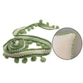 thumbnail image 4 of 5 Yd Plush Ball Fringe Ribbon Braid Sewing Band Accessory Green, 4 of 8