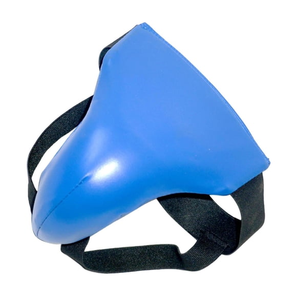 ZheElen Groin Guard Jockstrap Crotch Protector Adjustable for Exercise Training M Red Blue S