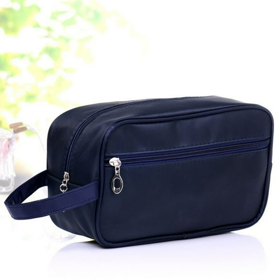 Travel Toiletry Bag for Women and Men, Water-resistant Shaving Bag for Toiletries Accessories, Foldable Storage Bags with Divider and Handle for Cosmetics Brushes Tools