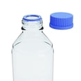 thumbnail image 4 of Botellas de vidrio de almacenamiento de 1000 ml - 2 botellas de almacenamiento de medios redondas - Botellas de vidrio de borosilicato - Botellas de vidrio de almacenamiento de sonda segura con tapón, 4 of 5