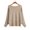 Khaki, variant on DuoJiaJ Women's Off Shoulder Batwing Sleeve Oversized Pullover Knit Sweater Top Plus Size Spring & Autumn Short Style Sweaters For Women Clearance Blue One Size