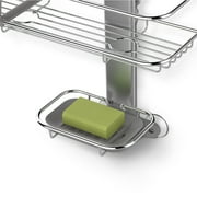 simplehuman Adjustable Shower Caddy, Stainless Steel and Anodized Aluminum