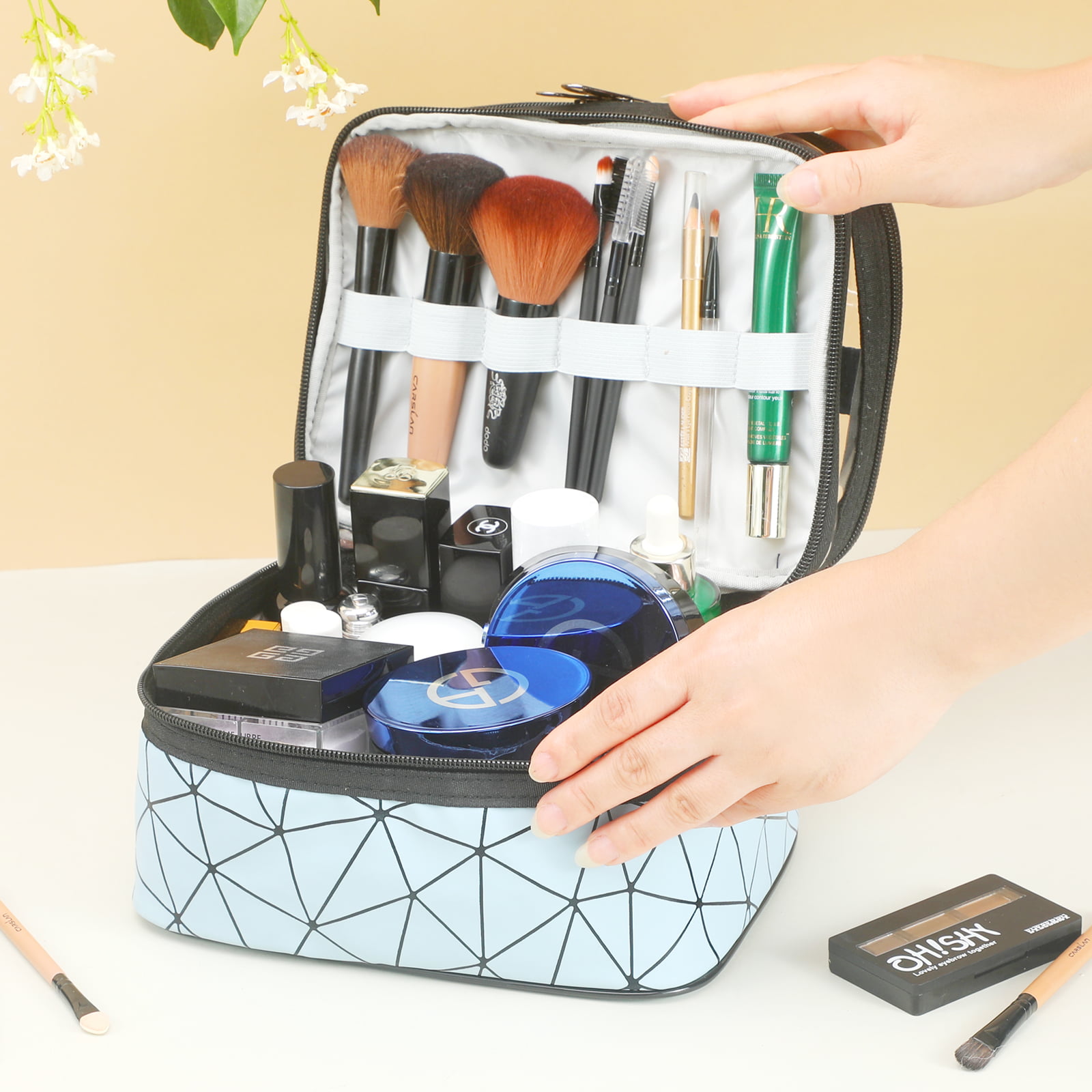  IOELOVEO Makeup Bag, Cosmetic Bags for Women Toiletry