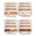 thumbnail image 5 of American Flag Stair Treads for Wooden Steps Indoor Runner Rug Carpet, Blue Red USA Flag Vintage Wooden 7 Pieces Peel and Stick Staircase Step Treads Covers Washable Throw Door Mats, 30"x8", 5 of 6