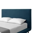 thumbnail image 5 of Soren Denim Linen Bed - Upholstered, Walnut Tapered Legs, Slats IncludedQueen, 5 of 9