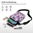 thumbnail image 7 of HELLHERO Lightweight Polyester Women Messenger Bag Women 4.33x1.97x7.09 Butterfly Flowers, 7 of 7