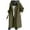 Green, variant on Coats for Women Fall Coats for Women Women's Casual Mid Length Trench Coat Belted Waist Long Sleeve Outerwear