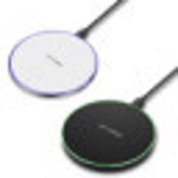 ziyahi Chargeur Sans Fil QI intelligent 10W en Métal simple Circulaire de Bureau pour Téléphone mobile, Charge Rapide Sans Fil
